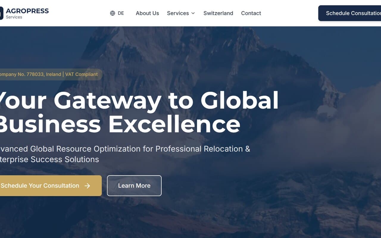 AGROPRESS Services – Business Consulting – web